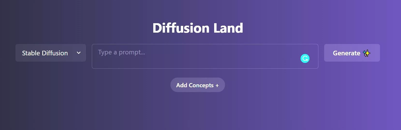 Diffusion Land