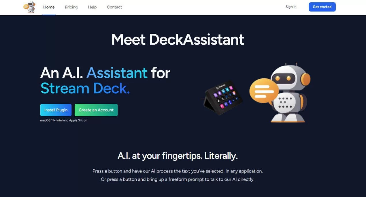 A.I. DeckAssistant for Stream Deck