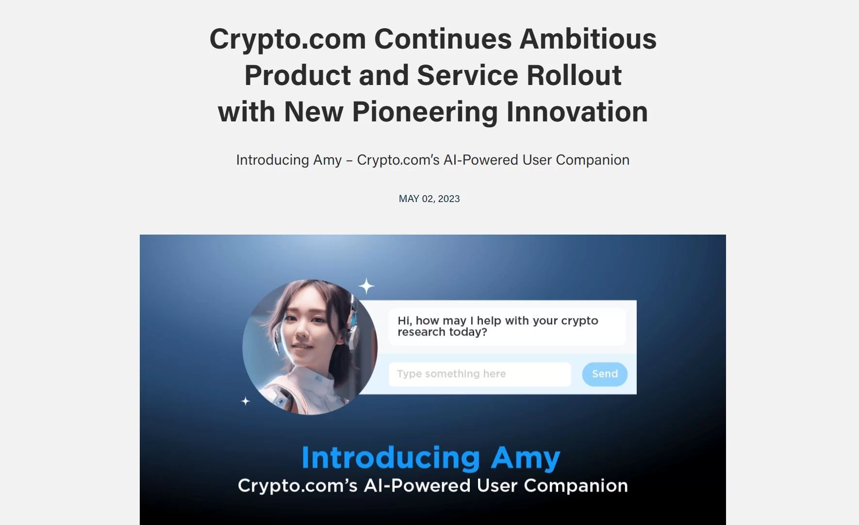 Amy by Crypto.com