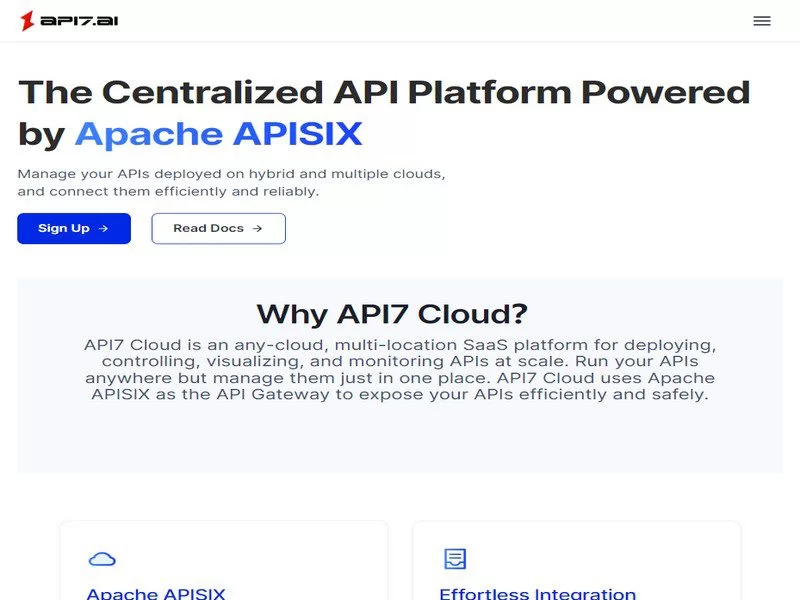 API7 cloud