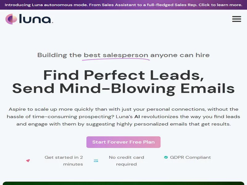 Luna &#8211; Your AI Sales Assistant