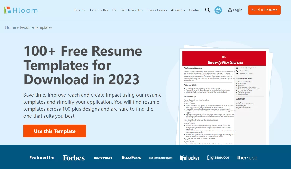 Resume Builder By Hloom